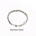 Stainless Steel Rope Chain Bracelet Collection