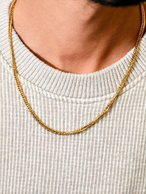 18K GOLDEN NECK CHAIN + RING